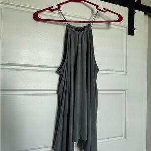 Express Elegant Gray Top